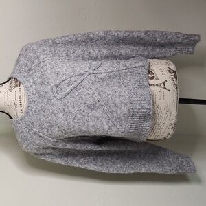 NWT American Eagle Gray Sweater Cropped Boxy Oversized Fit Ultra Soft SZ: M